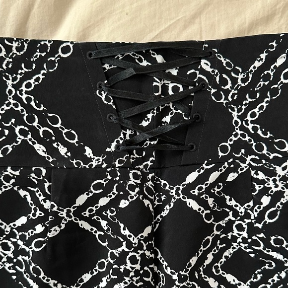 Worthington Sexy Chic Long Printed Pencil Skirt High Waist Corset Detail Size-4 - Picture 8 of 8